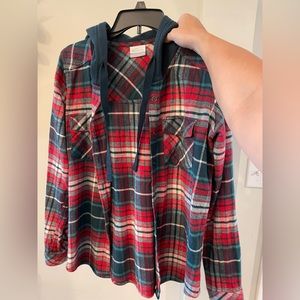 Columbia hooded flannel